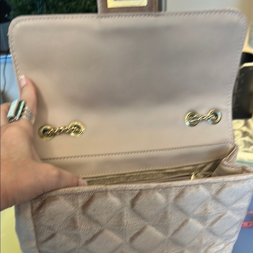 Elegant Quilted blush Chain Bag from Charming Charlie. Excellent condition. - Picture 2 of 5